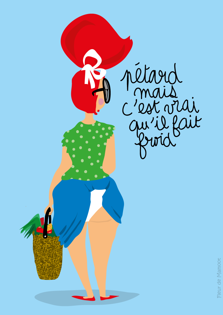 Affiche Frileuse - Version été