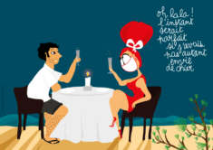 Affiche Diner aux chandelles