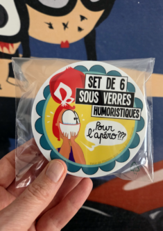 Set de 6 sous verres ronds